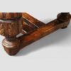 Victorian oak draw leaf dining table in the Elizabethan style end base detail