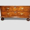 Early 18thc walnut escritoire base feet