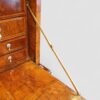 Early 18thc walnut escritoire brass elbow support