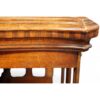 Edwardian inlaid mahogany revolving bookcase edge of top