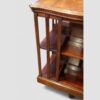 Edwardian inlaid mahogany revolving bookcase shelves