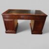 Edwardian mahogany pedestal desk rear