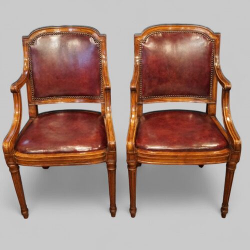 Pair of Walnut desk chairs