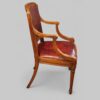 Pair of Walnut desk chairs side view