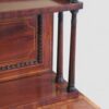 Regency mahogany inlaid chiffonier door turned supports