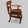 Set of 10 William IV mahogany dining chairs armchair side