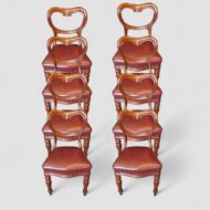 Set of 8 Victorian mahogany dining chairs