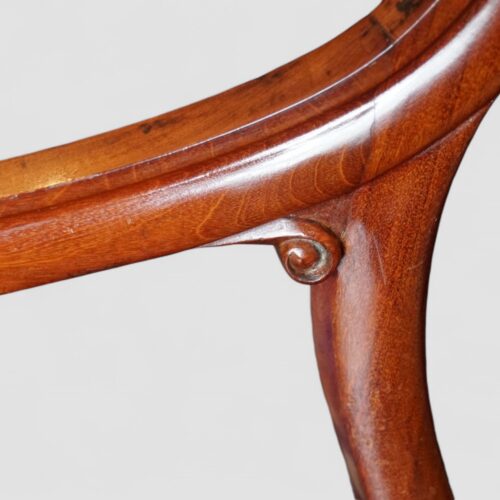 Set of 8 Victorian mahogany dining chairs delicate carving