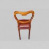 Set of 8 Victorian mahogany dining chairs rear