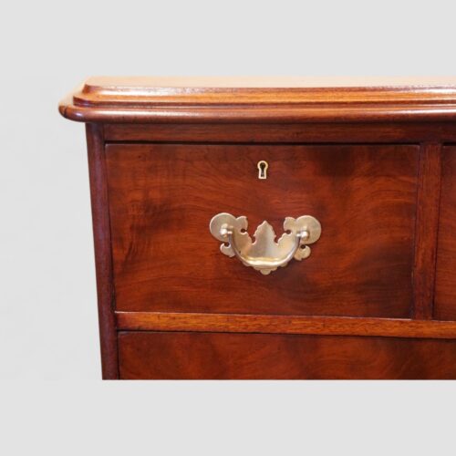 Victorian mahogany chest handle