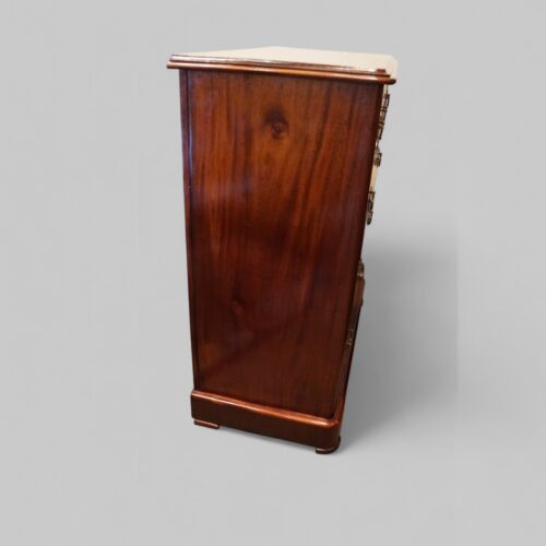 Victorian mahogany chest side