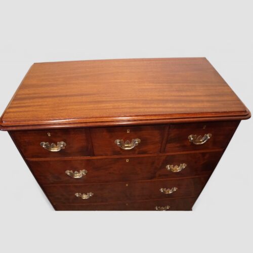 Victorian mahogany chest top