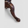 Victorian mahogany duet music stand leg detail