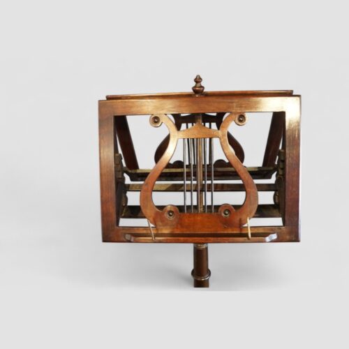 Victorian mahogany duet music stand lyre stand
