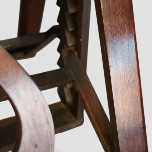 Victorian mahogany duet music stand rachet for adjusting