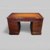 Victorian mahogany pedestal desk rear