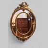 19thc. oval gilt framed mirror