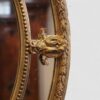 19thc. oval gilt framed mirror edge detail