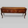 Antique oak cabriole leg dresser base
