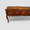 Antique oak cabriole leg dresser base drawer front