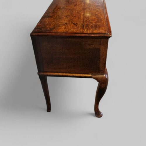 Antique oak cabriole leg dresser base end