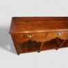 Antique oak pot board dresser base corner