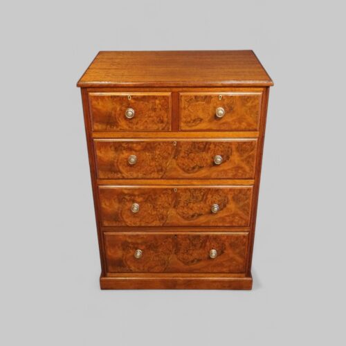 Edwardian walnut chest of drawers