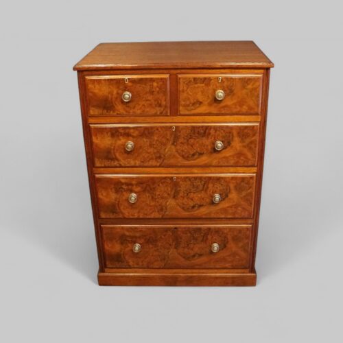 Edwardian walnut chest of drawers