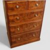 Edwardian walnut chest of drawers angle