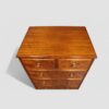 Edwardian walnut chest of drawers top