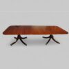 Large George V mahogany inlaid dining table