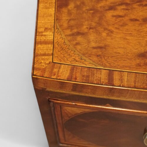 Small Antique mahogany chest banding