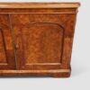 Victorian burr walnut cupboard door detail