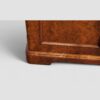 Victorian burr walnut cupboard foot
