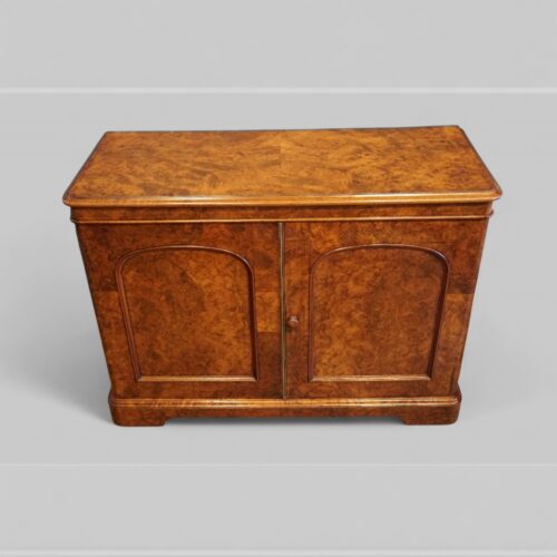 Victorian burr walnut cupboard