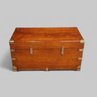 Victorian teak and camphor military chest