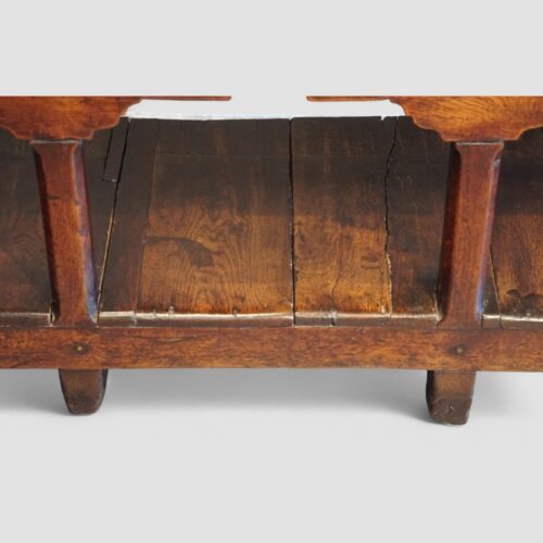 Antique oak dresser base with pot board base