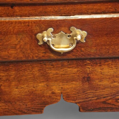 Antique oak dresser base with pot board drawer