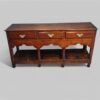 Antique oak dresser base with pot board front
