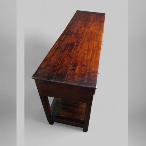 Antique oak dresser base with pot board top