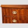 George VI mahogany bow front chest drawer handle