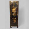 Pair of black lacquer Chinoiserie cupboards left side