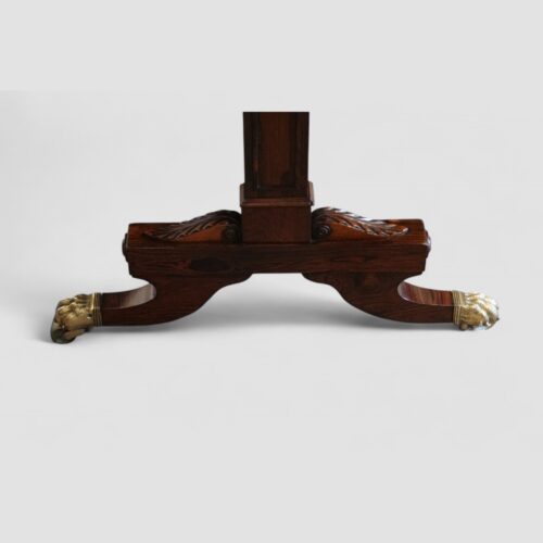 Regency brass inlaid rosewood sofa table legs