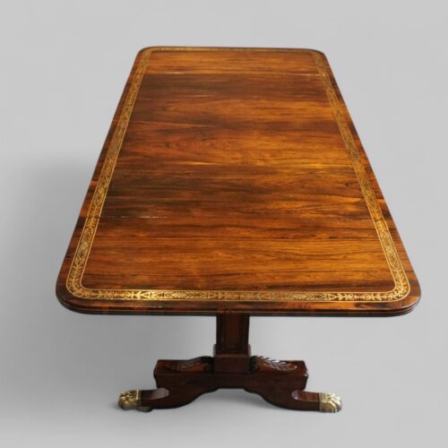 Regency brass inlaid rosewood sofa table top