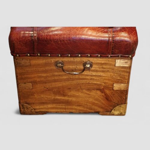 Victorian camphorwood ottoman end