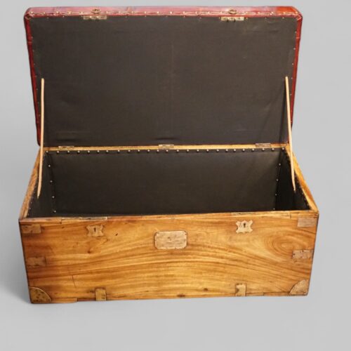 Victorian camphorwood ottoman interior