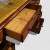 19th century mahogany partners desk centre drawer