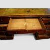 19th century mahogany partners desk drawer lining