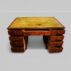 19th century mahogany partners desk drawers open