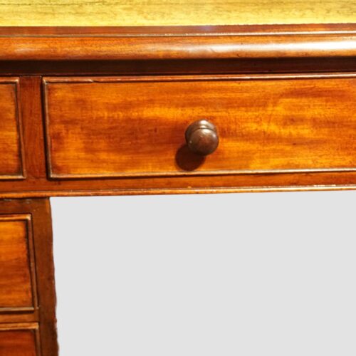 19th century mahogany partners desk knob handle
